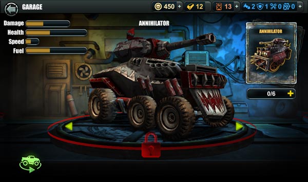 Các mẫu xe ô tô chiến đấu trong Shop cửa hàng