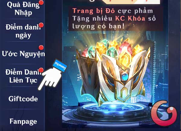 Chọn Giftcode