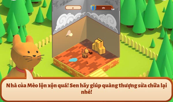 Chơi game Mèo dọn nhà - GameVui