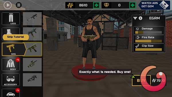 Mua vũ khí và phương tiện hiện đại