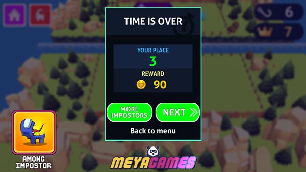 Kết thúc hiệp đấu, vị trí bạn càng cao thì xu vàng nhận được cũng sẽ càng nhiều