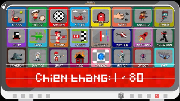 Có 80 thử thách khác nhau để các bạn trải nghiệm