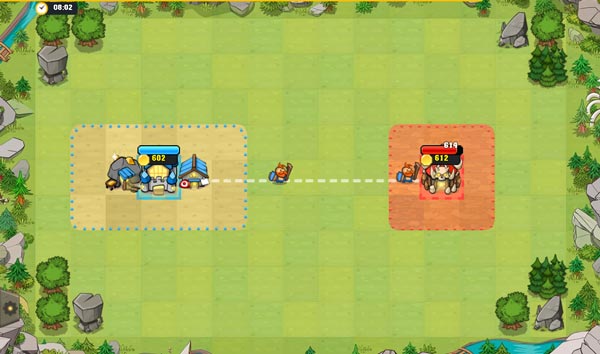 Vẽ đường nối liền để đưa quân tấn công lãnh thổ địch