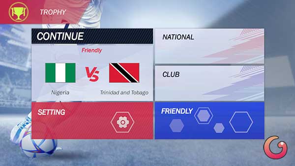 Giao diện chính của Football League 2023