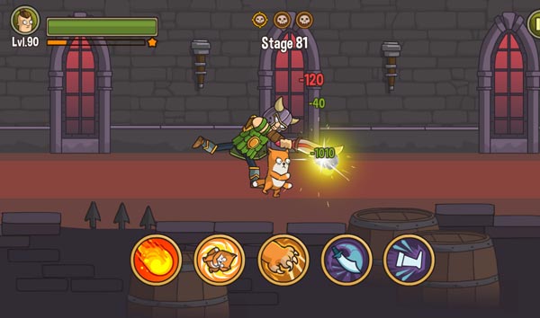 Điều khiển Senya và Oscar chiến đấu với lũ quái vật