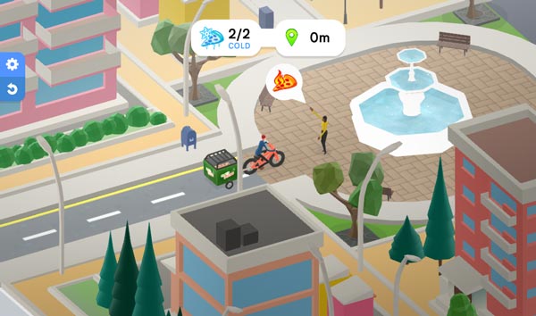 Đừng để rơi bánh Pizza trên đường