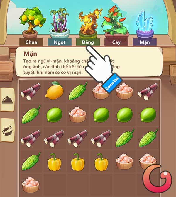 Nhấn vào cây ngũ vị