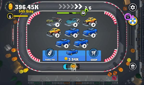 Đặt những chiếc xe đua cao cấp vào đường đua để nhận nhiều thu nhập