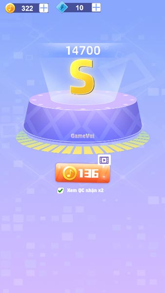 Hoàn thành đầy đủ Combo không trượt nốt nhạc nào để đạt cấp độ S