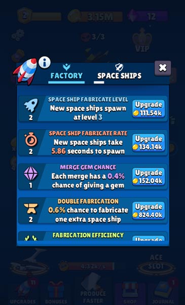 Nâng cấp các chỉ số sản xuất