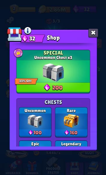 Mua thêm vật phẩm tăng sức mạnh