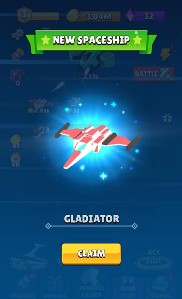 Kết hợp, hợp nhất liên tục để mở khóa mẫu phi thuyền cao cấp