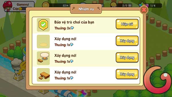 Hoàn thành nhiệm vụ