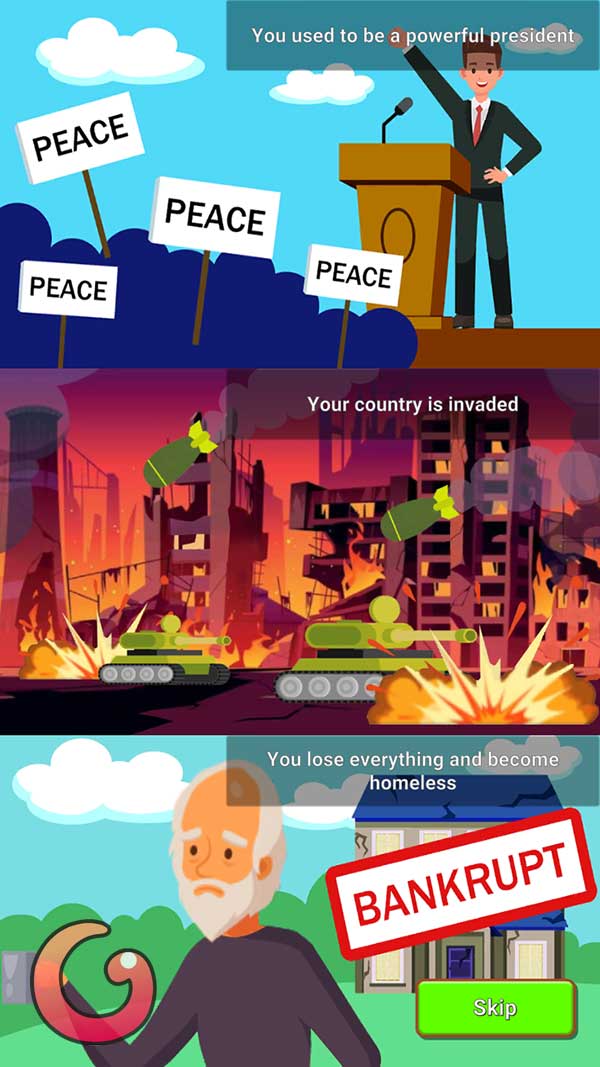 Biến cố xảy đến với nhân vật