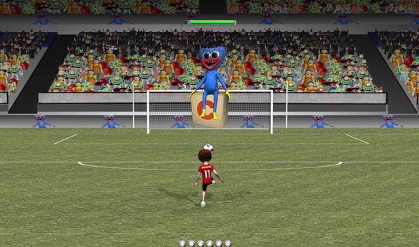 Phải sút trúng nhiều lần mới có thể làm Huggy đổ ngã