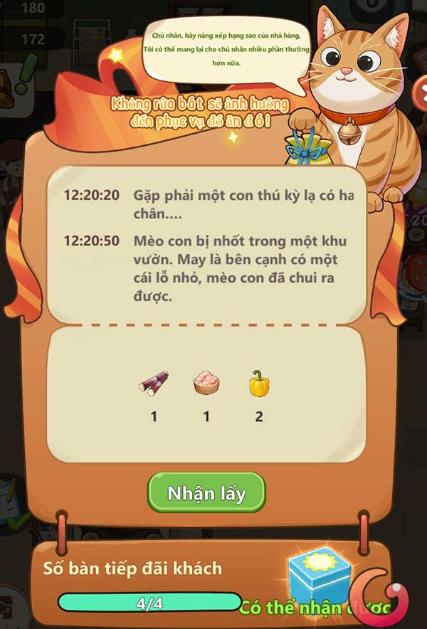 Nhận kim cương qua mèo thần tài