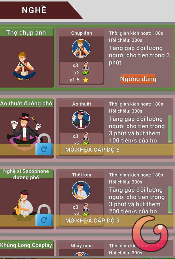 Mở khóa nghề mới