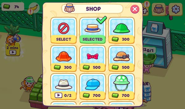 Mở khóa các loại Skin mũ trong Shop cửa hàng