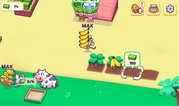 Khuân các loại hàng như chuối, ngô, trứng... và bày lên kệ hàng