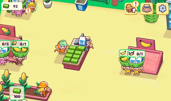 Tính tiền và nhận tiền từ quầy thanh toán