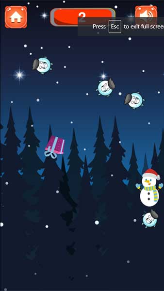 Hãy giúp người tuyết thu thập quà