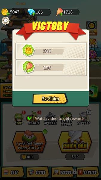 Kết thúc trận chiến và giành chiến thắng, nhận thưởng