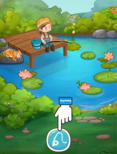 Chạm biểu tượng cần câu