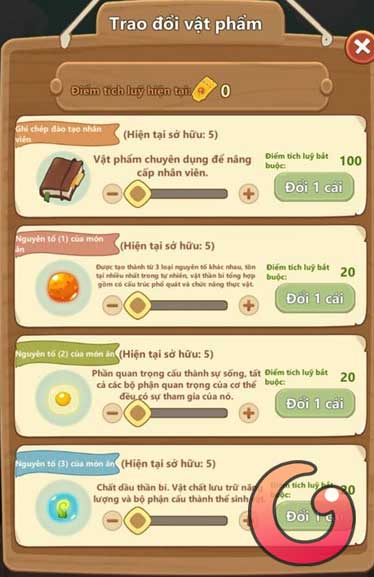 Trao đổi vật phẩm