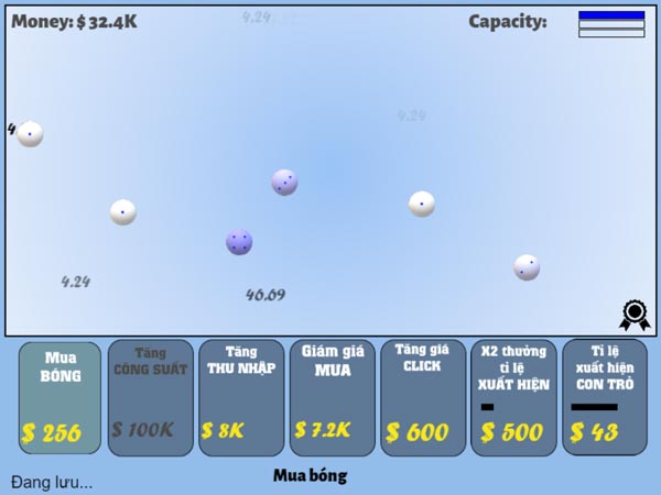 Liên tục mua, nâng cấp để tăng các chỉ số