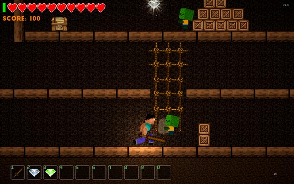 điều khiển Noob chiến đấu, tiêu diệt Zombie