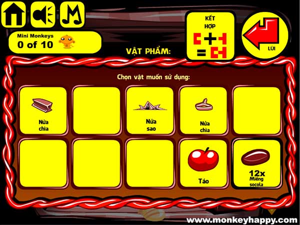 Các vật đã thu được