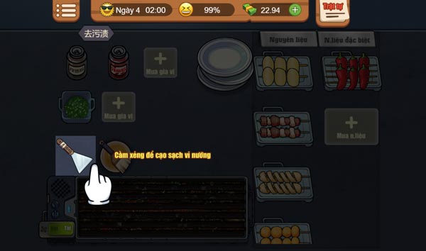 Quy trình làm xiên nướng, thịt nướng...