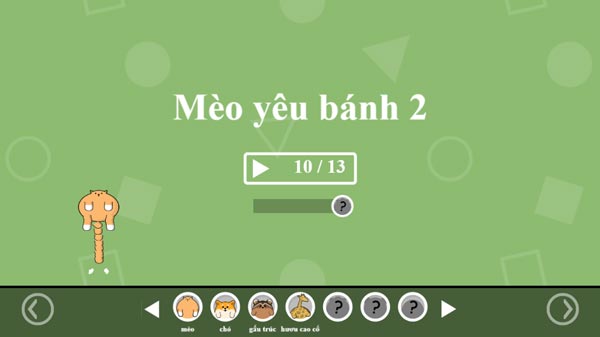 Chơi game Mèo yêu bánh 2 - GameVui