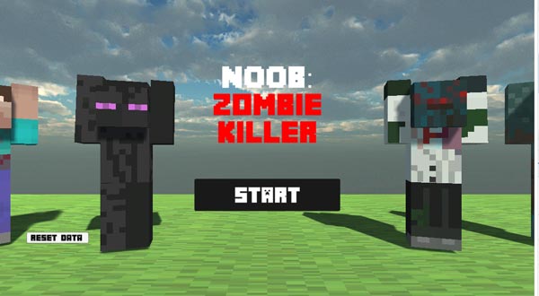Chơi game Noob bắn Zombie - GameVui