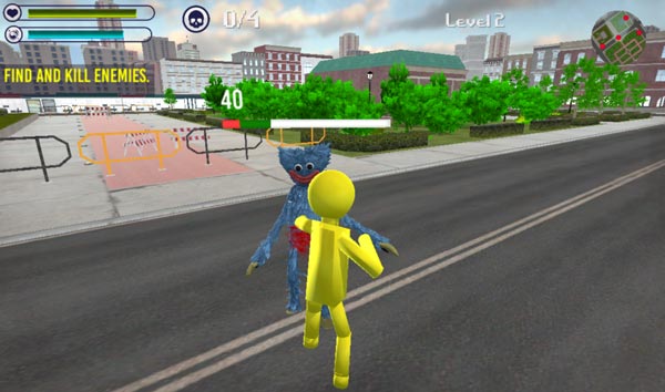 Tránh khỏi đòn đánh của Huggy Wuggy