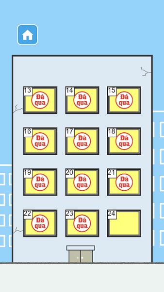 Có 24 level để thử thách người chơi