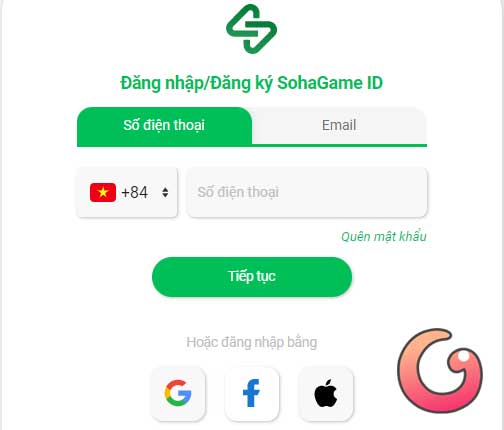 Đăng nhập tài khoản Soha