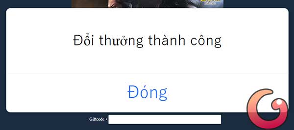Đổi thưởng thành công