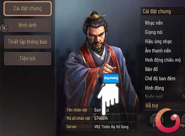 Mã số nhân vật