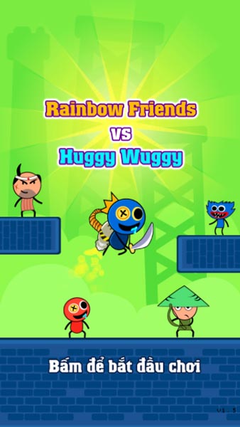 Chơi game Rainbow Friends vs Huggy Wuggy - GameVui