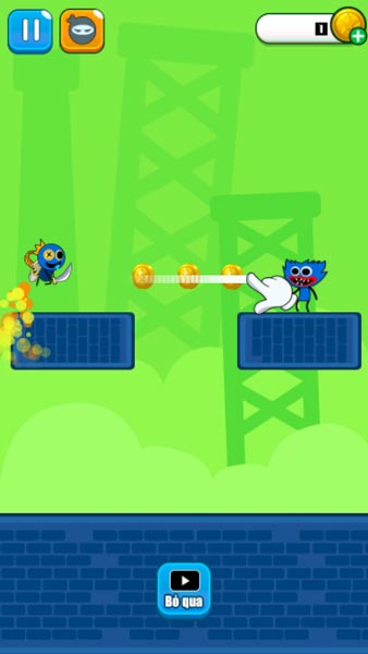 Vẽ đường nối liền để giúp Rainbow Friends