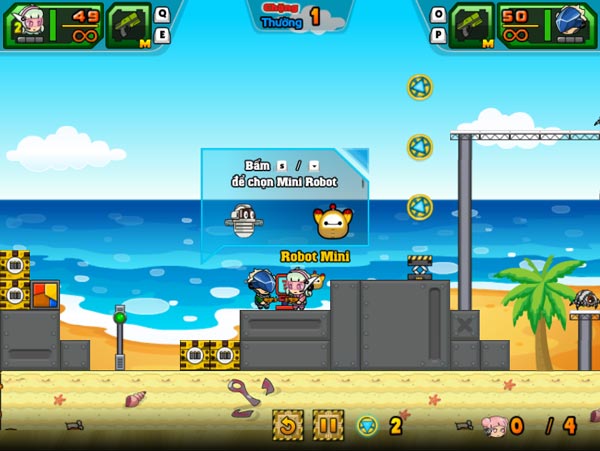 Sử dụng Robot Mini để hỗ trợ trong quá trình chiến đấu