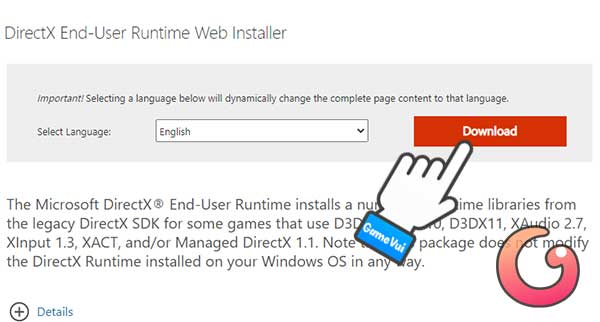 Tải DirectX phiên bản mới