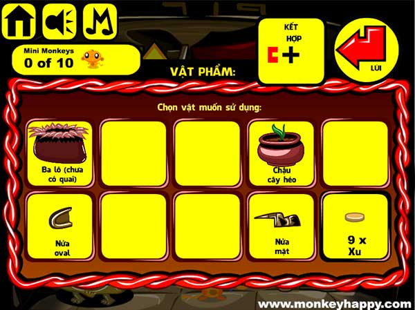 Các vật đã thu được