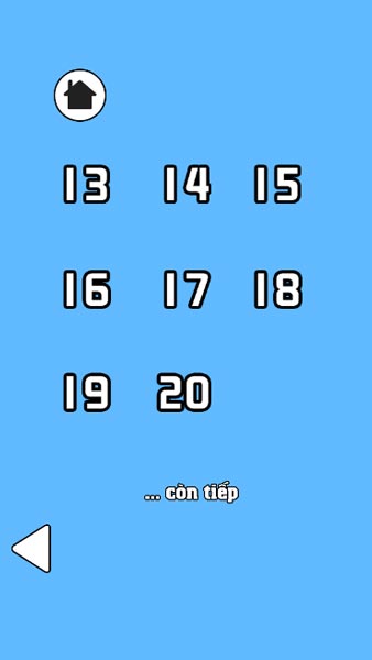 Có 20 level cấp độ để thử thách người chơi