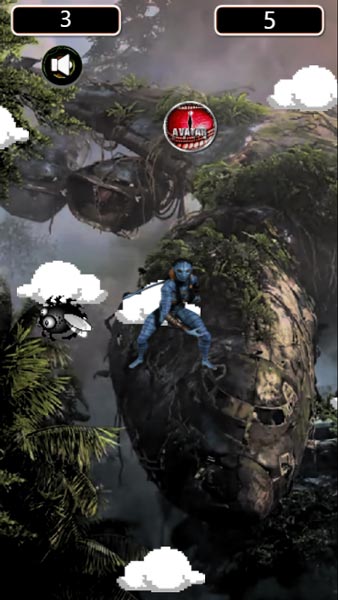 Giúp nhân vật Avatar nhảy lên những đám mây