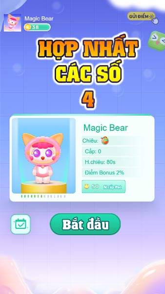 Chơi game Hợp nhất các số 4 - GameVui