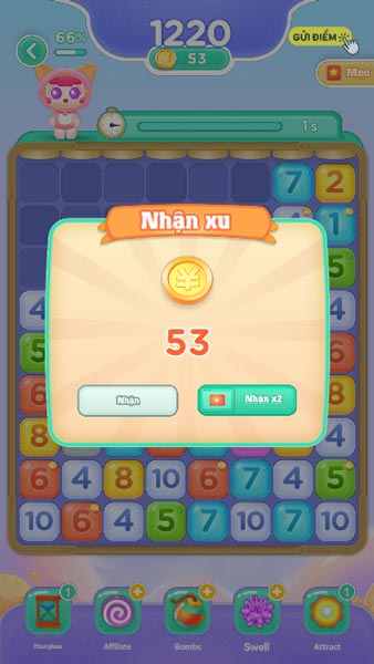 Nhận xu vàng thưởng