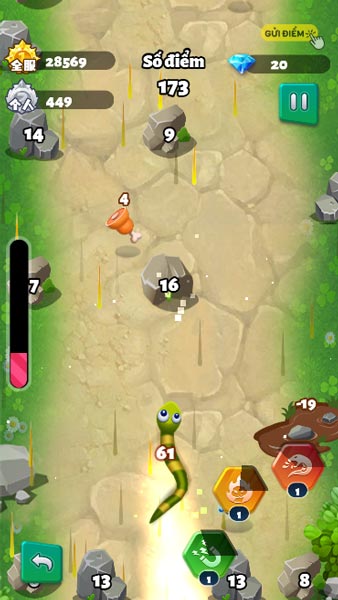 Sử dụng vật phẩm tăng sức mạnh