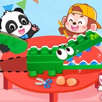 Panda xếp hình động vật